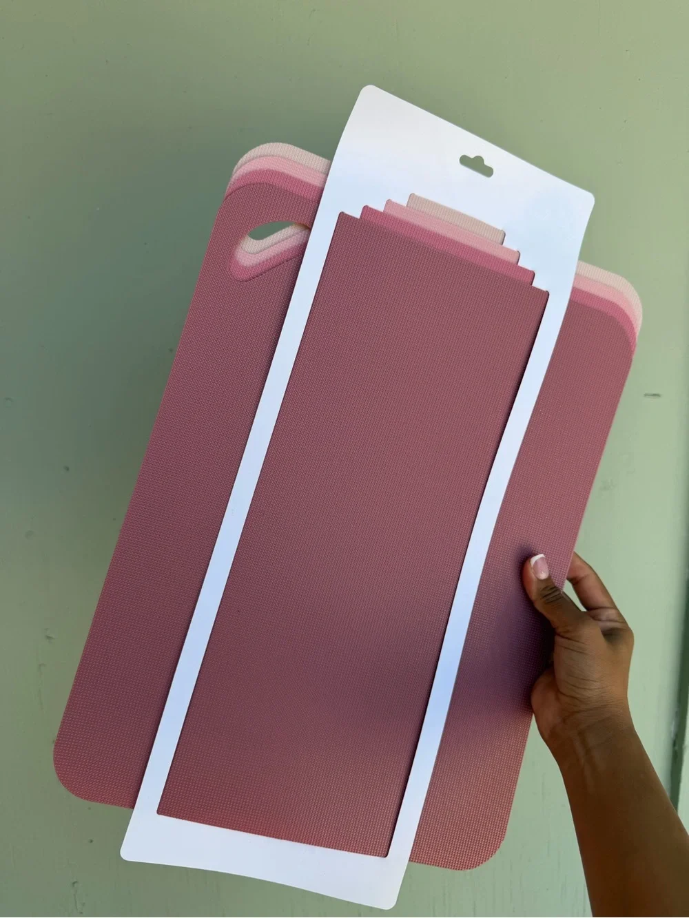 Ve Beme Non-Slip Flexible Cutting Mats - Pink Set of 4